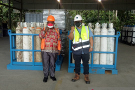 PT Freeport bantu 50 tabung oksigen medis untuk RSUD Asmat