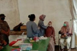 Posko PPKM Level IV Mantewe aktif lakukan pemeriksaan