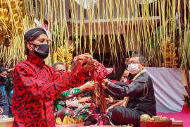 Ritual jamasan tombak pusaka Kiai Upas digelar tanpa arak-arakan