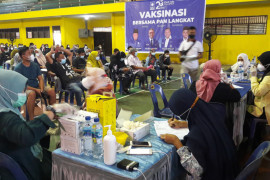 DPD PAN Langkat vaksinasi 700 warga