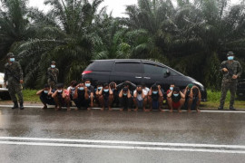 18 WNI pekerja migran ilegal dan satu calo ditahan di Johor Bahru Malaysia