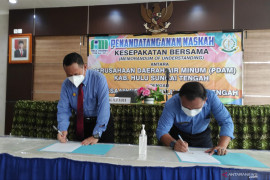 Sinergitas PDAM HST dan Kejaksaan dibingkai melalui MoU