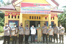 Wadir Binmas Polda Sumut dan Kapolres Palas monitoring PPKM Mikro di Lubuk Barumun