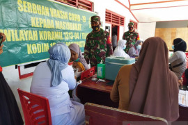 Kodim 1313 gelar Serbuan Vaksinasi di Kabupaten Pohuwato