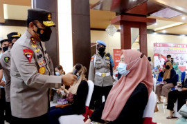 Kapolda Kalteng apresiasi pencanangan vaksinasi COVID-19 bagi ibu hamil