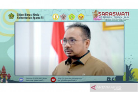 Menag ajak Umat Hindu kuatkan Moderasi Beragama melalui Hari Saraswati Nasional
