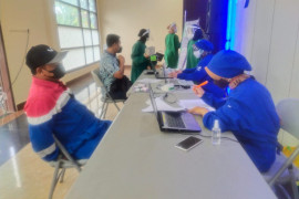 SKK Migas Kalsul dukung vaksinasi karyawan Pertamina EP Field Tanjung