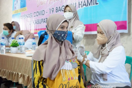 Pemkab Asahan ikuti pencanangan vaksinasi COVID-19 bagi ibu hamil