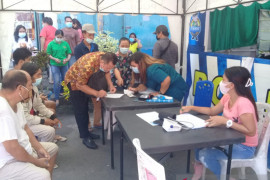 Polres Sangihe kembali gelar vaksinasi COVID-19 pada  tiga kecamatan