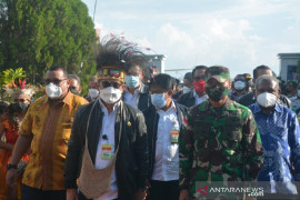 Pangdam XVII/Cenderawasih sambut kunker Menteri Pertanian di Jayapura