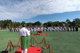 243 pejabat Meranti dilantik dibawah terik matahari