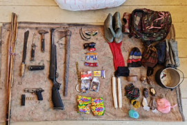 Yonif Para Raider 501/BY sita senjata api di Bugapa Intan Jaya Papua