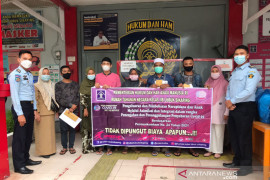 Karena ini, empat WBP Rutan Lubuk Sikaping peroleh asimilasi dijalankan di rumah