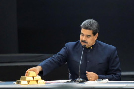 cari uang tunai, Cadangan emas bank sentral Venezuela berkurang