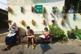 Belajar Daring Sambil Berjemur