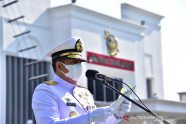 Korps Marinir gelar upacara peringatan HUT Ke-76 TNI AL