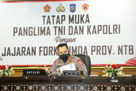Kapolri Ingatkan Penurunan Level di NTB Harus Diimbangi Prokes yang Ketat