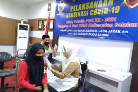 KONI Kalsel kembali gelar vaksinasi bagi atlet dan pelatih untuk PON Papua