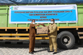 Kemenkes RI bantu Aceh Utara bahan medis COVID-19