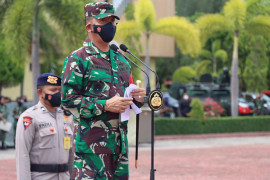 Pangdam IM pimpin apel gelar pasukan jelang kunjungan Presiden RI
