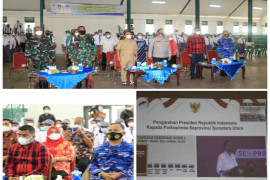 Forkopimda Tapteng ikuti arahan presiden Jokowi lewat virtual