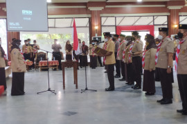 Ketua Kwarda Gerakan Pramuka Kalsel lantik bupati sebagai Mabicab Tanah Laut