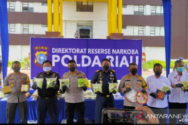 Dalam sebulan Polda Riau ungkap peredaran 117 kg sabu dan 1.000 pil ekstasi