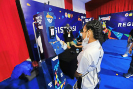 Panpel PON simulasi sambut kedatangan kontigen di Bandara Sentani