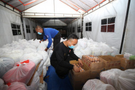 7.767 bansos didistribusikan ke warga terdampak COVID-19 di Kota Surabaya