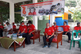 PMI Langkat bagikan 150 paket sembako kepada warga kurang mampu