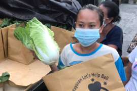 Yayasan "Let's Help Bali" bagikan paket sayuran saat pandemi