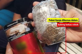 Bea Cukai dan Polres Kudus menggagalkan pengiriman paket 50 gram ganja
