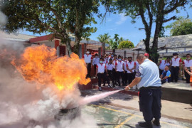 Petugas Lapas Sibolga dilatih tanggap bencana dan kebakaran