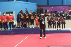 Tim sepak takraw persembahkan medali pertama Jambi di PON