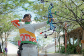PON Papua - Atlet panahan Kalbar latihan pemantapan di Jayapura