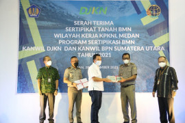 DJKN Sumut optimistis target sertifikasi BMN pada 2021 sebanyak 1.392 persil tercapai