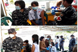 SMAN 1 Sorkam sambut serbuan Vaksin Maritim Lanal Sibolga