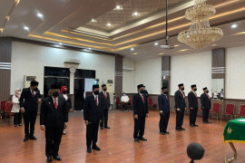 Bobby lantik 11 pejabat eselon II, ini daftar lengkapnya