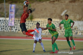 Tim sepak bola putra Sumut kalahkah Sulsel 1-0