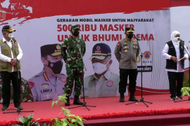 Pemerintah luncurkan gerakan mobil masker di Malang