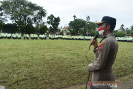 Sosialisasi ini, diberikan Kapolres Agam bagi pelajar SMPN 1 Lubukbasung