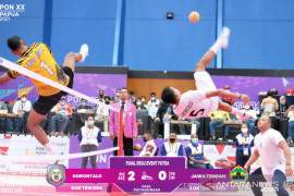 Gorontalo sikat Jateng untuk raih emas sepak takraw double event putra