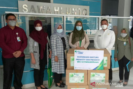 Bantuan BPJAMSOSTEK Solok tersebut, untuk bantu 39 perusahaan dan RSUD penanganan COVID-19