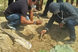 Warga Desa Cempa Hinai temukan diduga tulang belulang manusia