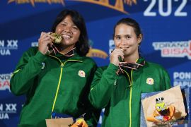 Tiga petenis putri Indonesia bersiap menuju Australia