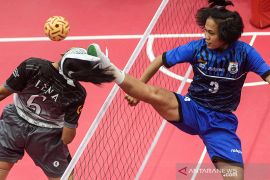 Jabar amankan emas sepak takraw double event putri