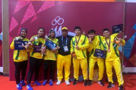 PON Papua - Anggar Kaltim pada nomor degen putri gagal sumbangkan emas