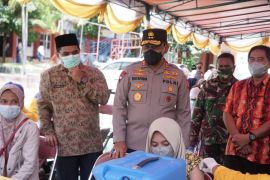 Polda Malut percepat vaksinasi untuk pelajar, atasi pandemi COVID -19