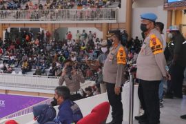 PON Papua - Waka Polda Papua apresiasi pertandingan voli indoor berlangsung aman