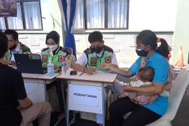 Denpom II/3 Lampung suntik 1.000 vaksin dosis kedua